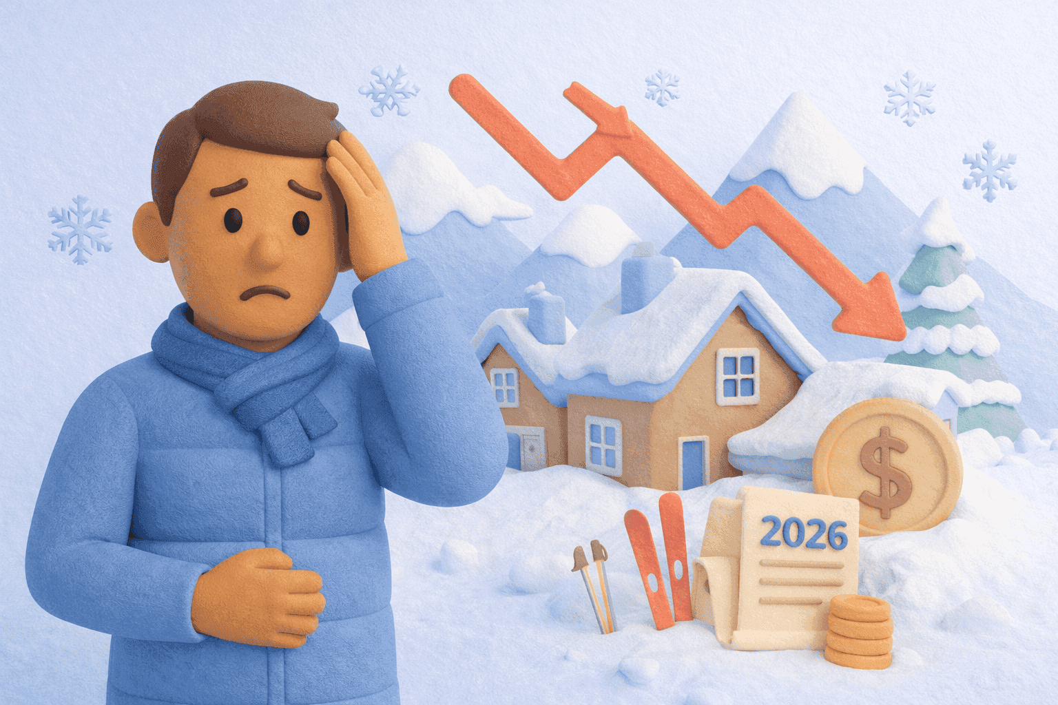 Immobilier : les prix dans les grandes stations de ski menacés de chute