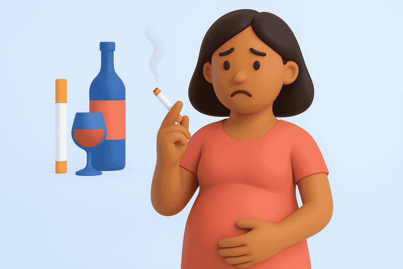 Tabac et alcool : 13 % des femmes enceintes continuent de fumer