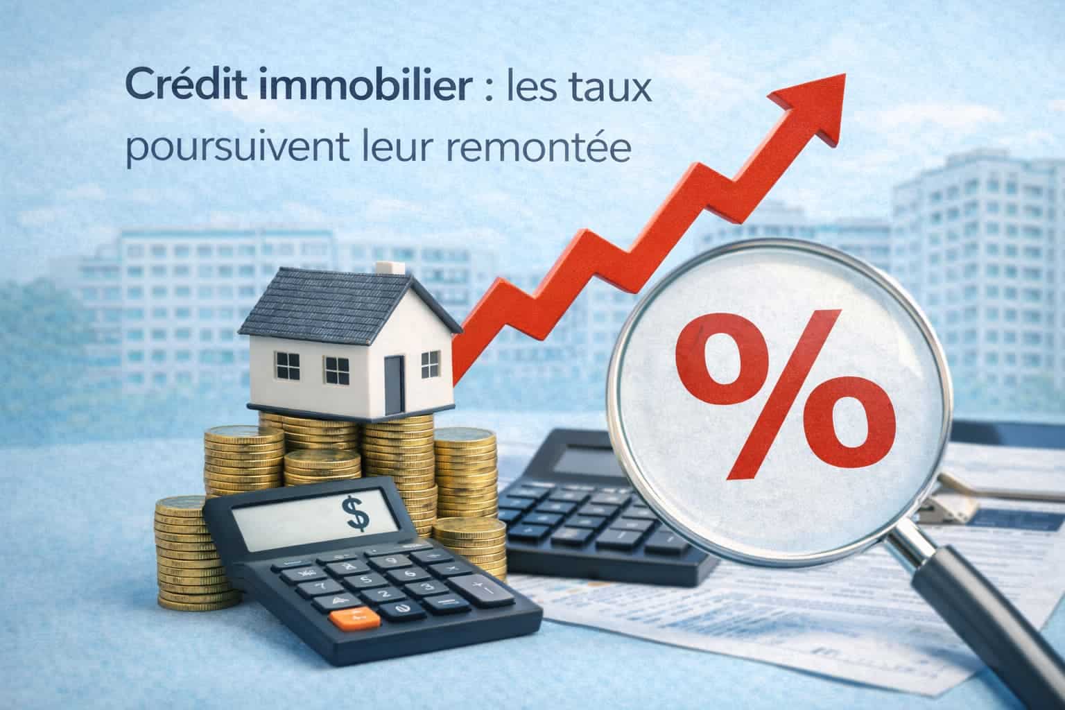 Crédit immobilier : les taux poursuivent leur remontée