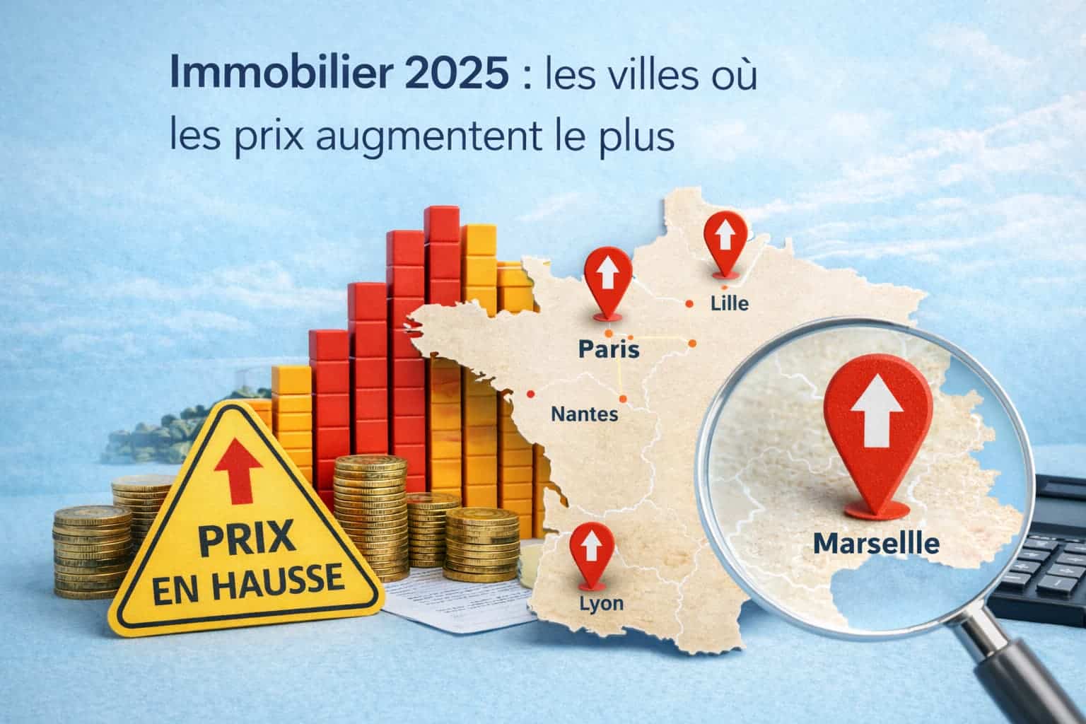 Immobilier : les villes qui ont enregistré les plus fortes hausses de prix en 2025